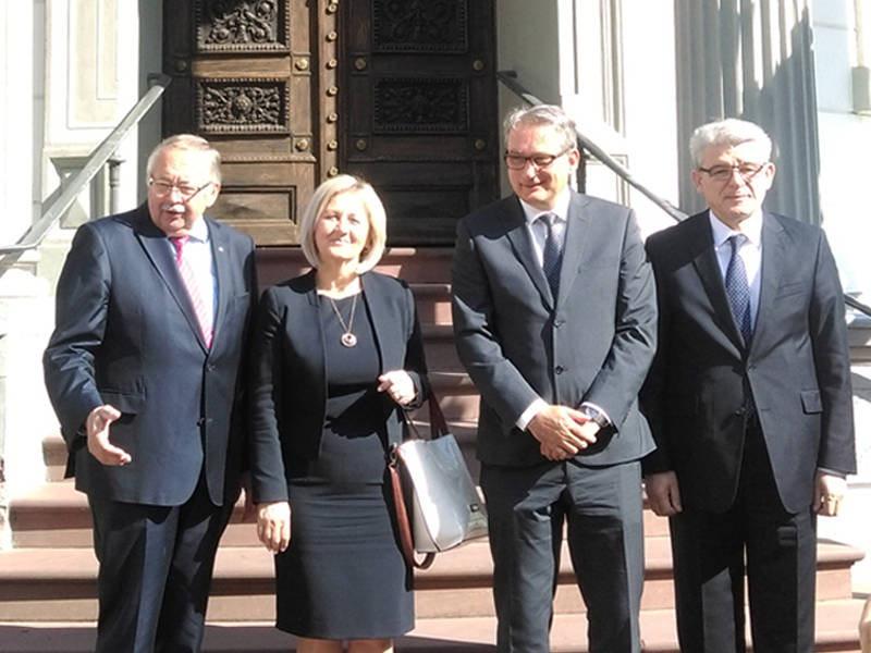 Members of the Collegium of the House of Representatives of the Parliamentary Assembly of Bosnia and Herzegovina met with the President of the Parliament of the German province Hessen